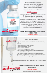 COVID-19 monocolonal antibody treatment miaim